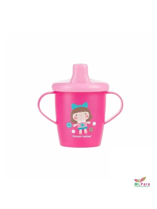 CANPOL BABIES tasse anti deversement toys rose  250 ml ref.31/200