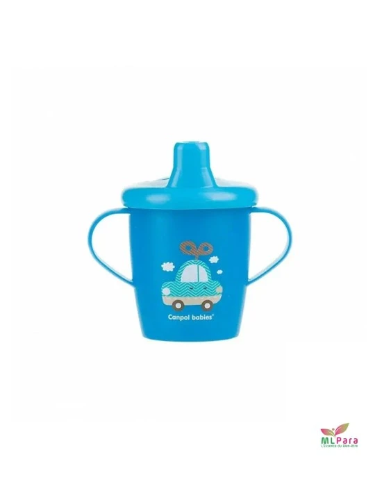 CANPOL BABIES Tasse Anti Deversement toys bleu  250 ml ref.31/200