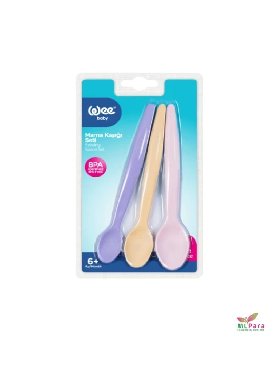 WEE BABY set de 3 cuillères en plastique ref.123