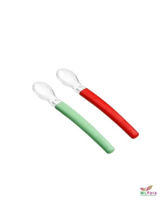 WEE BABY set de 2 cuilleres silicone ref.122-f