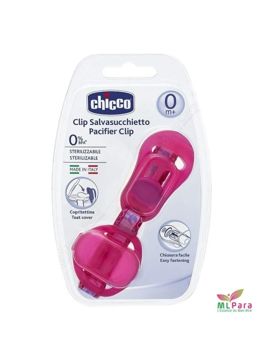 CHICCO ATTACHE SUCET+COUVERC ROSE 72631