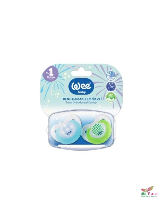 wee baby sucette double orthodontique n°1 ref.154