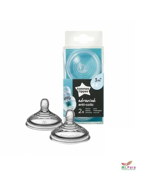 TOMMEE TIPPEE tetine 3m+ debit moyen x2 ref/422581