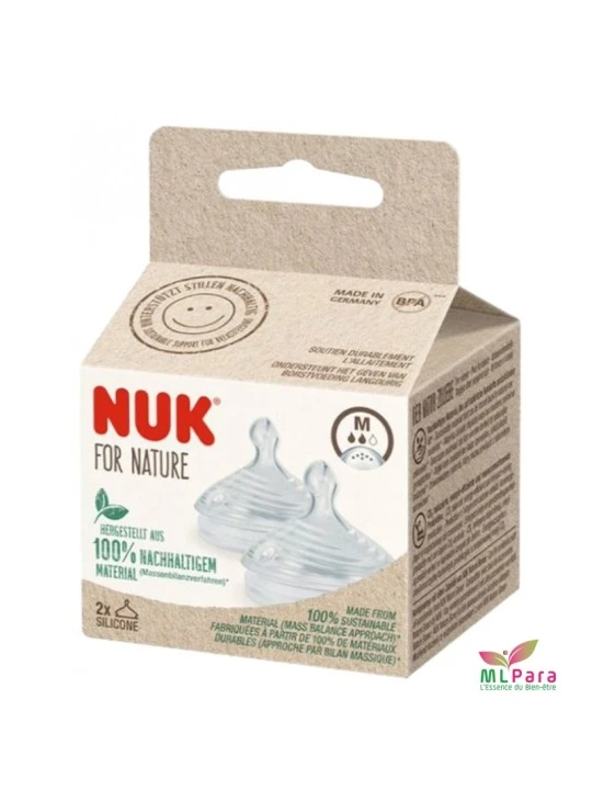 NUK Tétines X2 NATURE SENS M 0-6M / 10124026