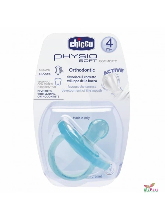 CHICCO SUCETTE PHY-SOFT VERT SIL4M+