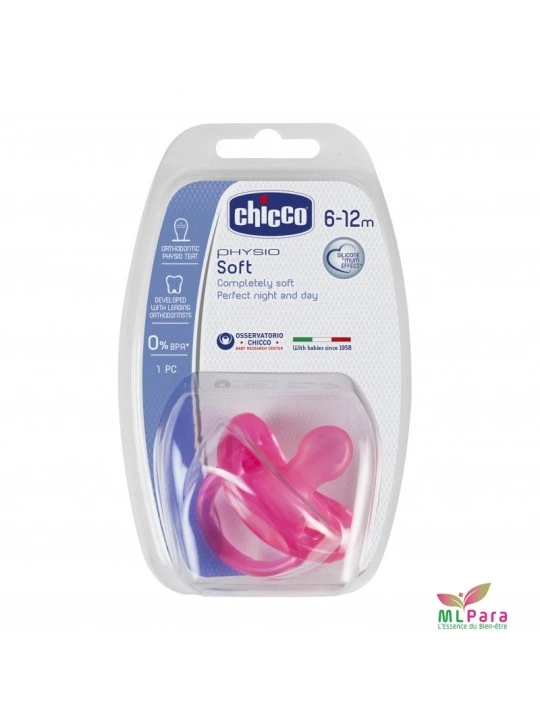 CHICCO SUCETTE PHY-SOFT PINK 12M+