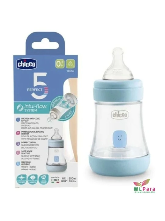 CHICCO BIB PLAS PERFECT5 150ML BOY / 20211200040