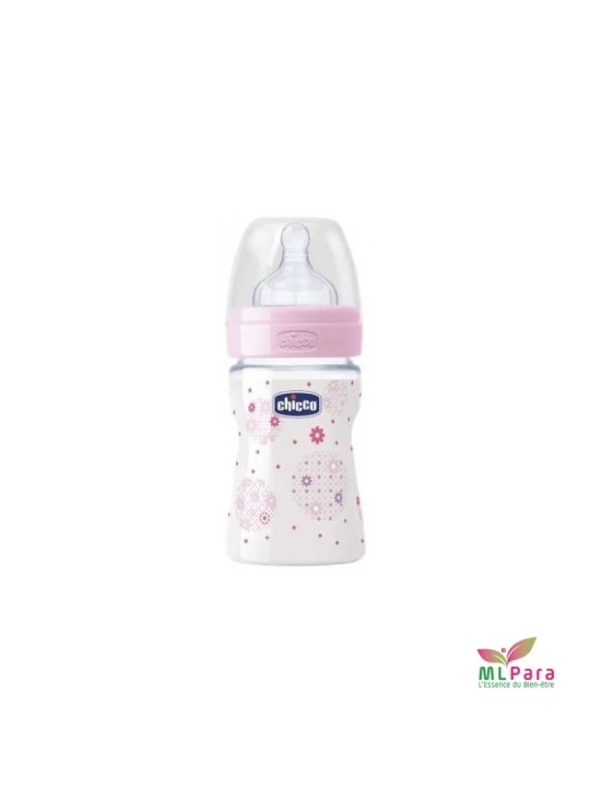 CHICCO BIB PLASTIC 150ML ROSE 286111