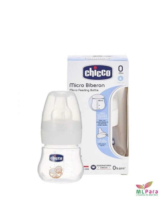 CHICCO MINI BIBERON EN PLASTIQUE 60 ML REF.707013