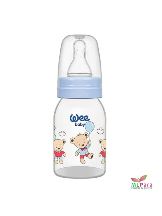 WEE BABY NATURAL BIBERON EN PLASTIQUE 0-6M 125ML  .851-F