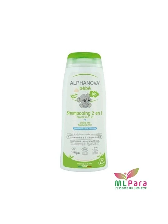 ALPHANOVA SAMPOOING CROUTE DE LAIT 2EN 1 200 ML