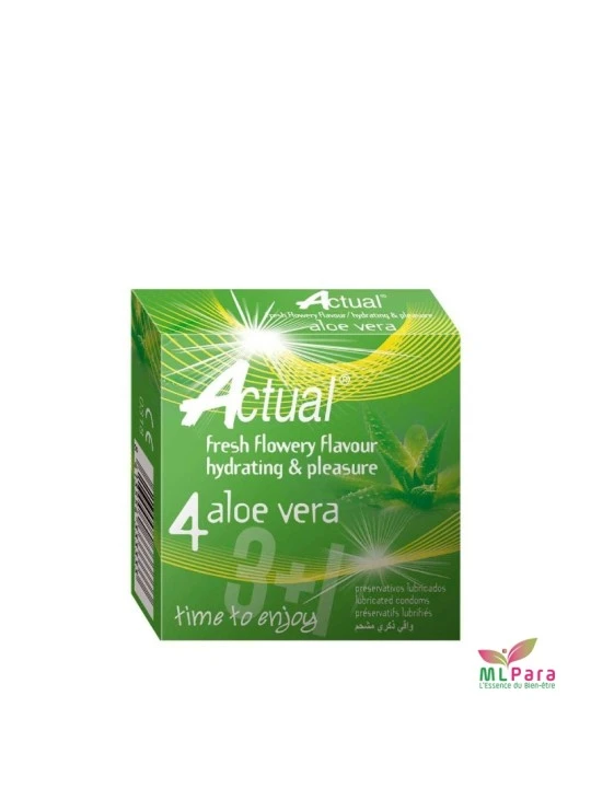 ACTUAL PRESERVATIF  ALEO VERA BT/4