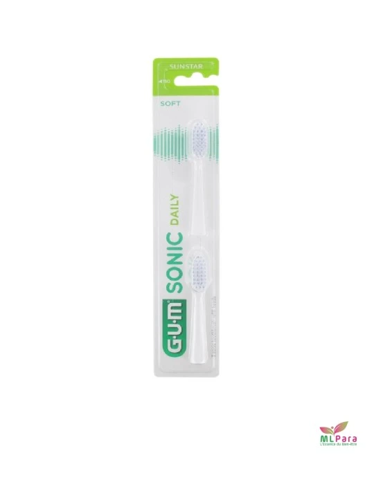 GUM tête de brosse a dents 4110 recharge sonic daily