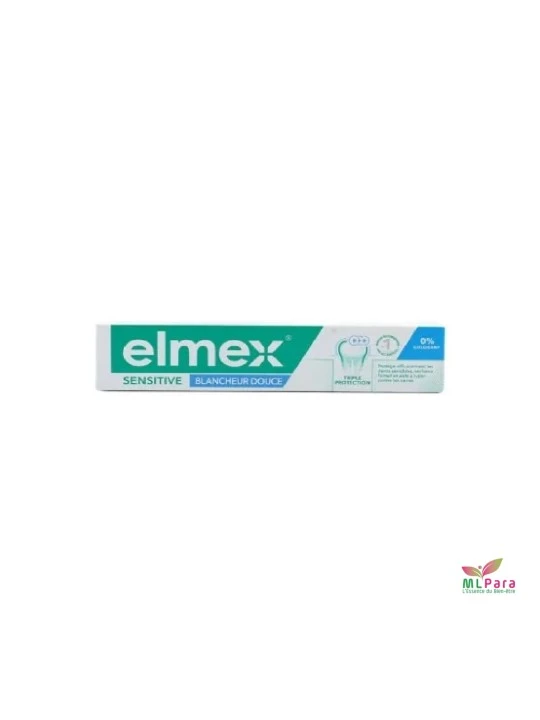 ELMEX dentifrice sensitive blancheur douce 75ml