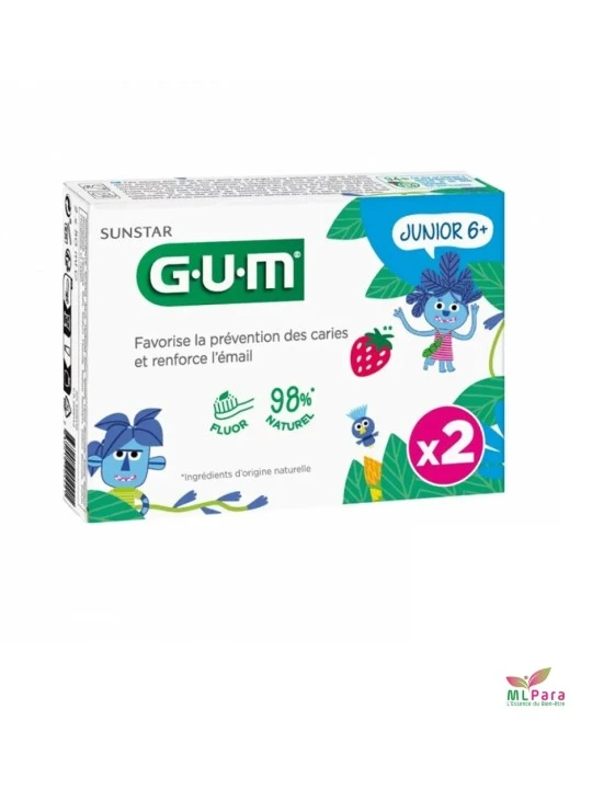 GUM dentifrice junior pack duo 6+ ans 3004