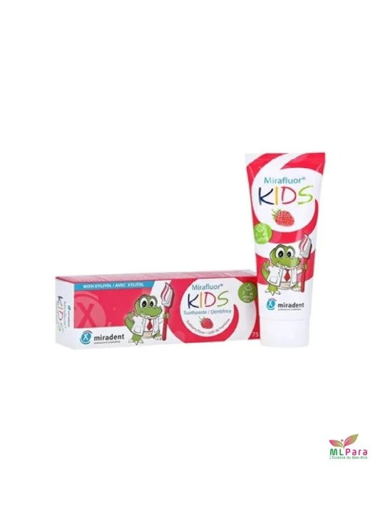 MIRADENT mirafluor kids dentifrice gout frmaboise 0-6m 75ml