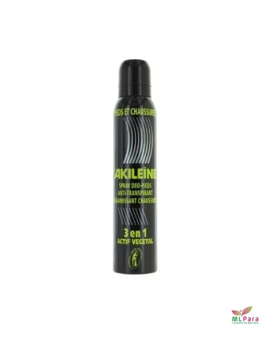 AKILEINE spray noir deodorant pieds anti transpirant 150ml