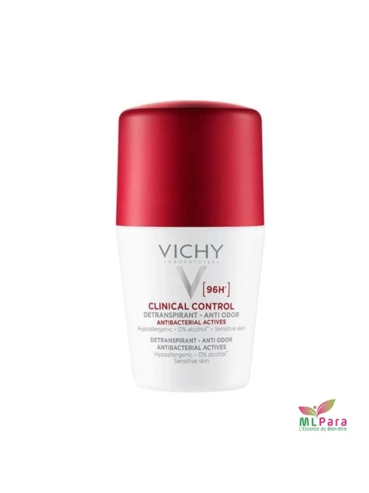 Vichy Déodorant 96H Clinical Control Détranspirant Anti-Odeur Roll-On 50 ml