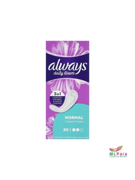 ALWAYS PROTEG SLIP NORMAL 20PIECES