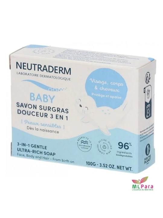 NEUTRADERM SAVON SURGRAS DOUCEUR 3EN1 100 GR