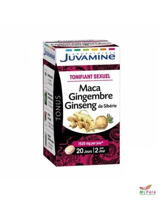 JUVAMINE tonifiant sexuel maca gingembre ginseng de siberie B/30 CP