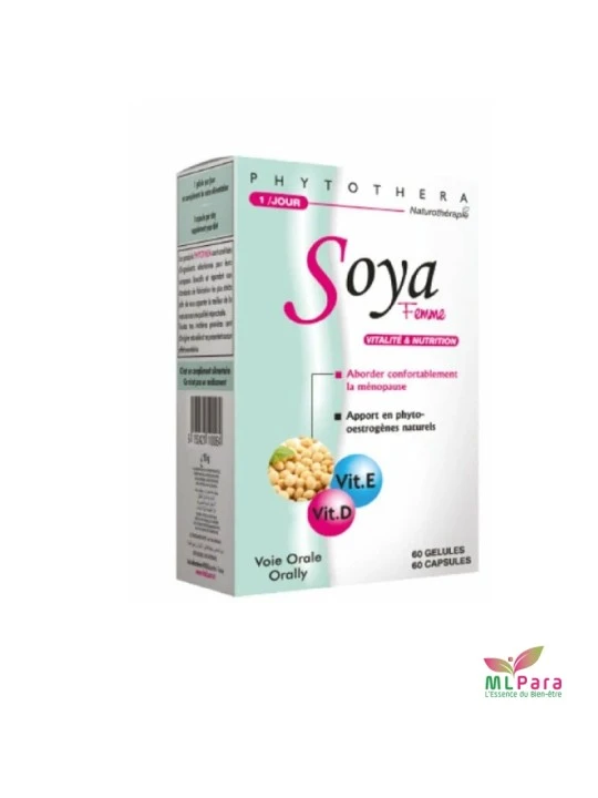 PHYTOTHERA SOYA FEMME - 60 GELLULES