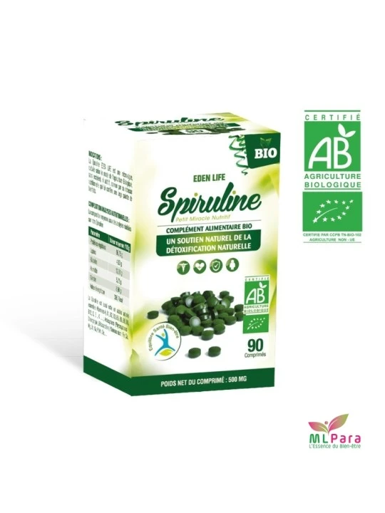 EDEN LIFE SPIRULINE COMPRIMEES BT/90 CP