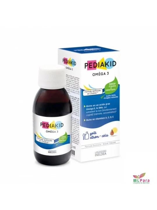 Pediakid Omega 3 Sirop 125ML - Gout Citron Cola