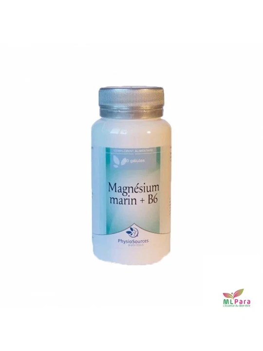 PHYSIOSOURCES MAGNESIUM MARIN + VIT B6 - 60 GELULES