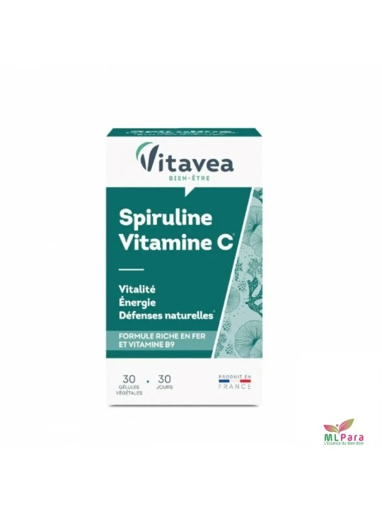 VITAVEA SPIRULINE VITAMINE C 30 Gélules