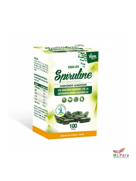 EDEN LIFE SPIRULINE GELLULE BOITE DE 100