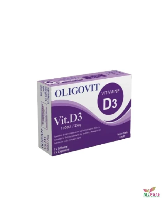 vital oligovit vitamine D3 bt/15 gelules