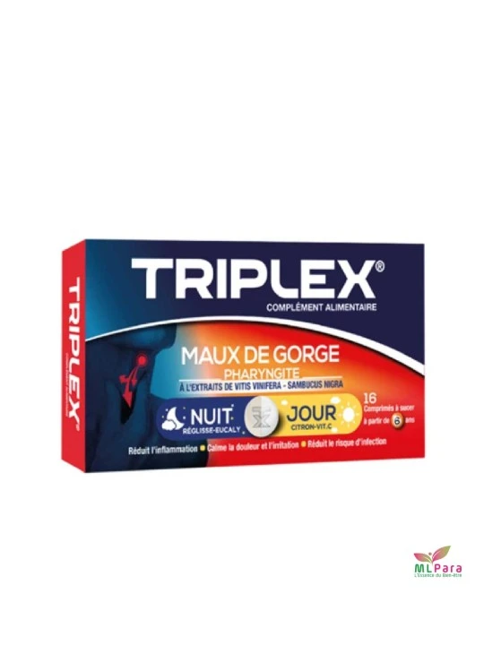 TRIPLEX Maux de Gorge Jour et Nuit  BT/16