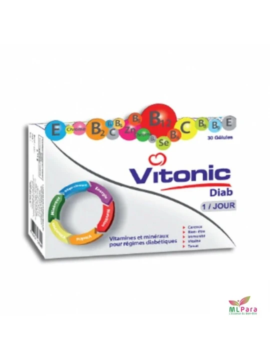 VITONIC DIAB VITAMINES POUR DIABETIQUE BT/30