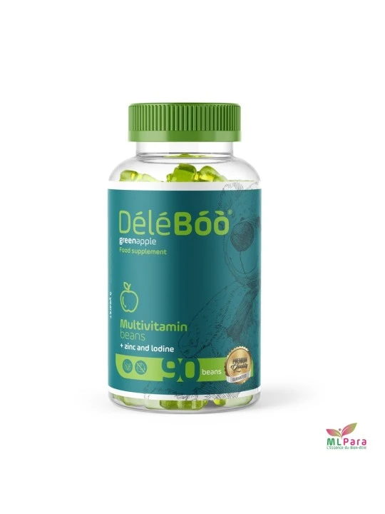 Deleboo Multivitamines Zinc+Iodine Pomme 90 Beans