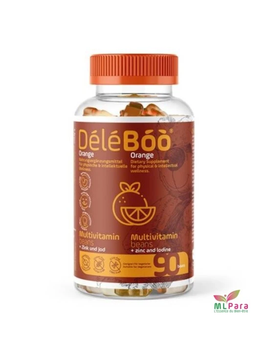 Deleboo Multivitamines Zinc+lodine Orange 90 Beans