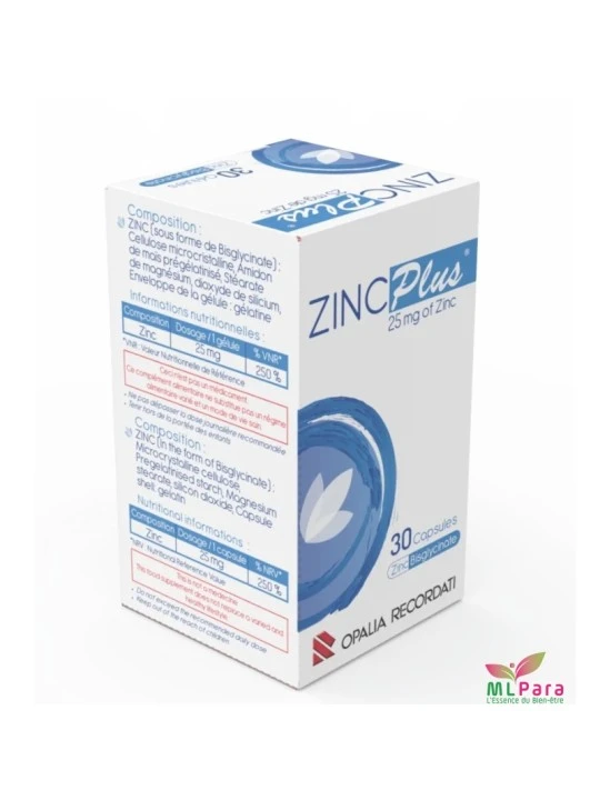 zinc plus 25mg gelules b/30 – OPALIA