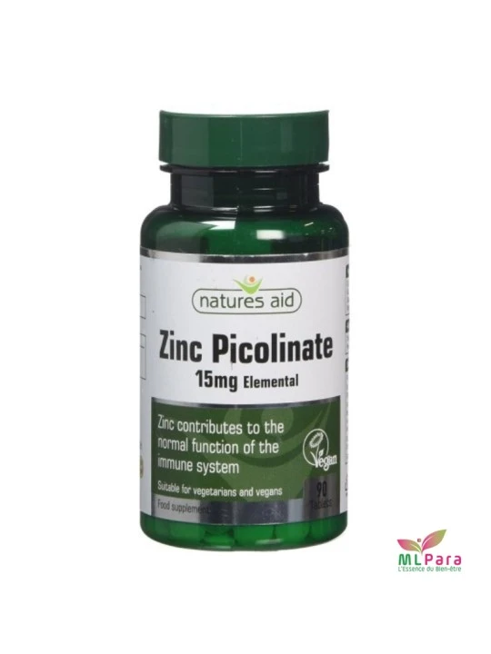 ZINC PICOLINATE 15MG BT/30 COMPRIMES