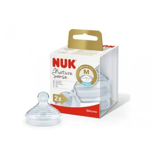 NUK 2 TETINES NATURE SENS 0-6M