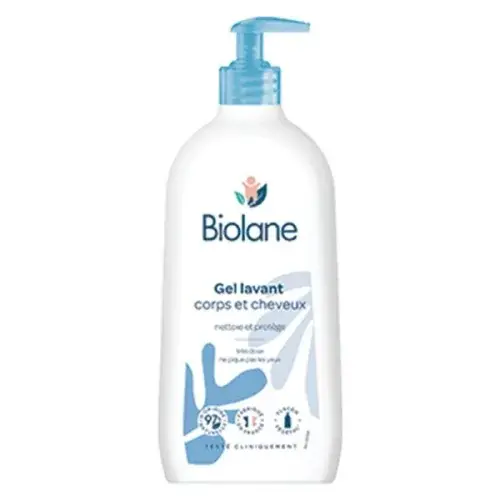 BIOLANE GEL CORPS ET CHEVEUX 2 EN 1, 350ML