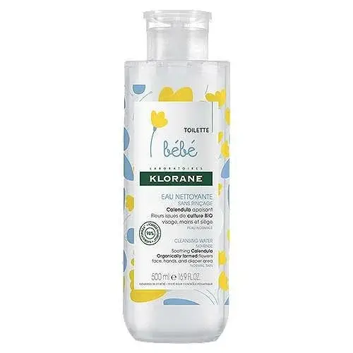 KLORANE BEBE EAU NETTOYANTE SANS RINCAGE 500ML