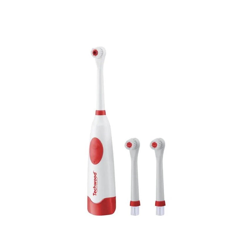 Techwood - Brosse à dents électrique avec 3 brossettes