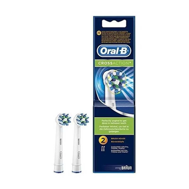 Brossettes Cross Action - Oral-B 2 EB50 - Lot de 2