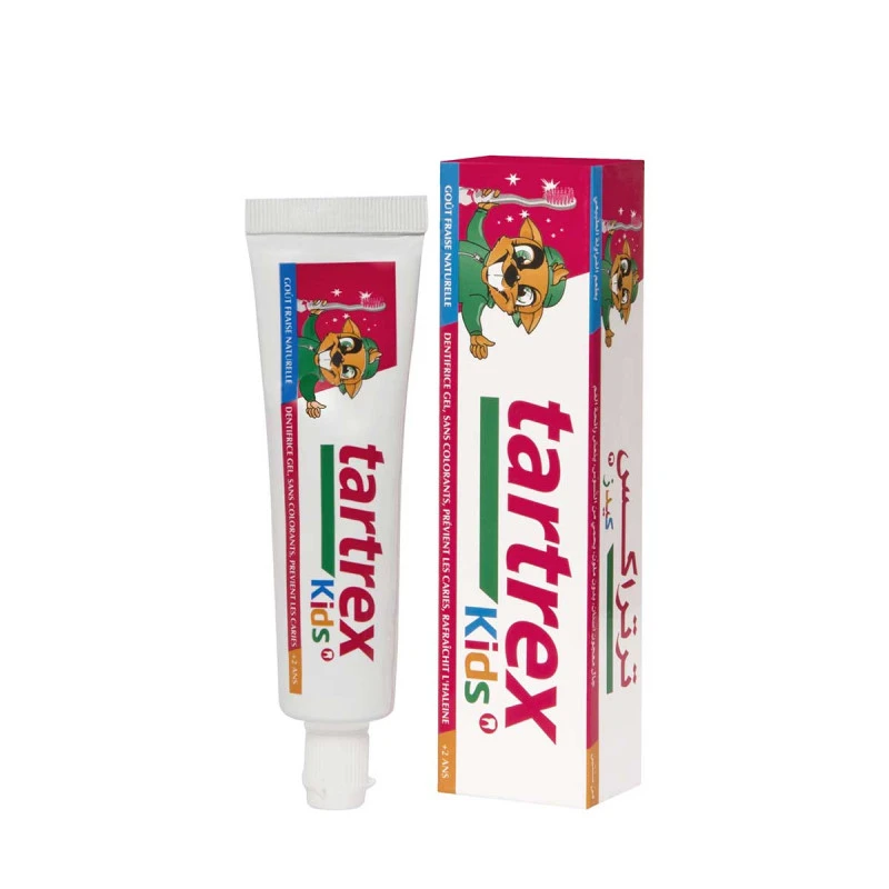 Dentifrice gel pour enfant - Tartrex Kids - 50ml - 2ans+