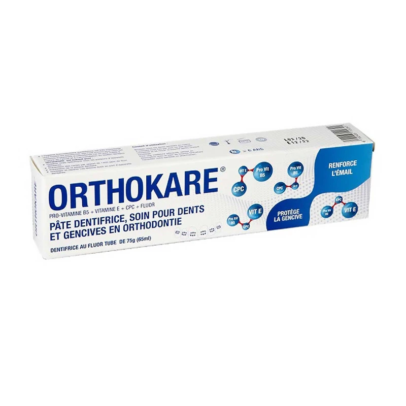 Stoderma Orthokare - Dentifrice pour dents et gencives en orthodontie - 65ml