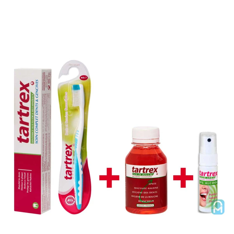 Pack Tartrex soin complet - dents et gencives saines - haleine fraiche