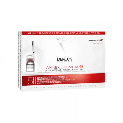 VICHY DERCOS AMINEXIL CLINICAL 5 FEMME 21 AMPOULES