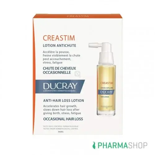 Ducray CREASTIM LOTION ANTICHUTE - 2 FLACONS SPRAY 30ml