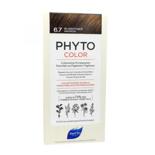 PHYTO PHYTOCOLOR 6.7 BLOND FONCE MARRON, 1 KIT