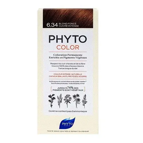 PHYTO PHYTOCOLOR 6.34 BLOND FONCE CUIVRE INTENSE